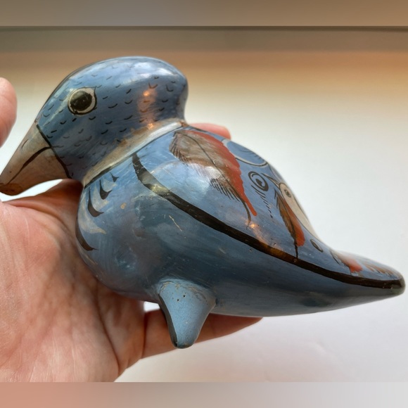 Vintage Tonala Mexico birds. Lot of two - Picture 4 of 9